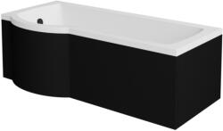 Besco INSPIRO 170 cm univerzális kád elő-és oldallap, matt fekete OAI-170-IIC (OAI-170-IIC)