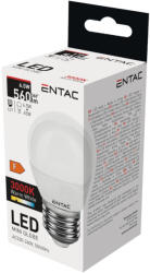 Entac LED izzó Mini Globe E27 6, 5W WW 3000K 5999097900247 (LLMG27-6,5W-WW)