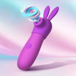 Shegasm Bunny Sidekick Suction Clit Stimulator Purple Vibrator