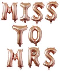 Flippy Set Baloane din Folie Metalizata, Flippy, Model Scris Miss to Mrs, Litere de 40 cm, Tema Iubire, Baloane Party, Ambalaj Individual, Pai Inclus, Umflare cu Aer sau Heliu, Roz (teo-127498)