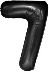 Flippy Balon din Folie Metalizata, Flippy, Figurina Cifra, Tema Aniversare 100 cm, Ambalaj Individual, Pai inclus, Umflare cu Aer sau Heliu, Negru, Cifra 7 (teo-129113)