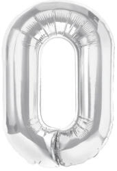Flippy Balon Folie Metalizata Litera O, Flippy, 40 cm, Umflati cu Heliu sau Aer, Ambalaj Individual, Pai inclus, Argintiu (teo-127229)