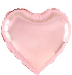 Flippy Balon din Folie Metalizata, Flippy, Figurina Inimioara, Model Simplu, Tematica Iubire, 40 cm, Ambalaj Individual, Pai Inclus, Umflare cu Aer sau Heliu, Rose (teo-130810)