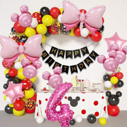 Flippy Balon din Folie Metalizata Flippy, Figurina Cifra, Imprimeu Inimi, Tema Aniversare 80 cm, Ambalaj Individual, Pai inclus, Umflare cu Aer sau Heliu, Roz, Cifra 9 (teo-127175)