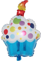 Flippy Balon din Folie Metalizata, Flippy, Figurine Dulciuri, Model 1, Tematica Prajitura Aniversara, 68x44 cm, Ambalaj Individual, Pai Inclus, Umflare cu Aer sau Heliu, Multicolor (teo-127293)