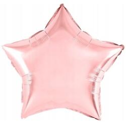 Flippy Balon din Folie Metalizata, Flippy, Figurina Stea, Model Simplu, Tematica Aniversare, 40 cm, Ambalaj Individual, Pai Inclus, Umflare cu Aer sau Heliu, Rose (teo-130820)
