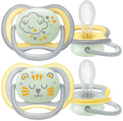 Philips AVENT SCF376/01 Ultra air játszócumi éjszakai 18hó+ (2 db)