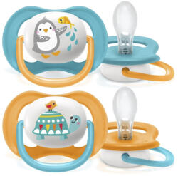 Philips AVENT SCF080/07 Ultra air játszócumi 6-18hó fiús, 2 db (állatos)