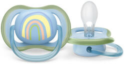 Philips AVENT SCF086/03 Ultra air játszócumi mintás 0-6hó, 1 db (szivárvány)