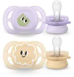 Philips AVENT SCF075/03 Ultra start játszócumi mintás 0-2hó, lányos (2 db) (9028059)