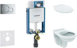 Geberit Kombifix - Falra szerelhető szerelőkészlet, WC Alpha ülőkével, gomb Sigma01, fényes króm, csillogó króm 110.302. 00.5 NR2 (110.302.00.5 NR2)