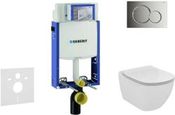 Geberit Kombifix - Falra szerelhető szett, WC és ülőkével Ideal Standard Tesi, gombok Sigma01, fényes króm, fényes króm 110.302. 00.5 NF2 (110.302.00.5 NF2)