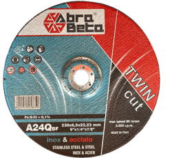 Abrabeta A24Q acél/inox 230x6, 5x22, 23 25db/csomag (AB000380230)
