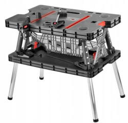 Dedra Keter összecsukható asztal, strapabíró, 453kg teherbírás, piros/szürke/fekete (N120)