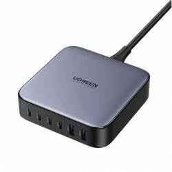 UGREEN CD271 Nexode Hálózati töltő, gyors töltő (200W, 5A, 2 x USB-A, 4 x USB-C) Szürke