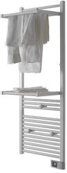 Deltacalor PAPILLON Double 500 Watt elektromos törölközőszárítós radiátor / fürdőszobai törölközőszárító fűtőtest, 2 db nyitható radiátor taggal, 500Watt / Fehér / 500mm, 382828300500