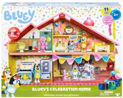 Moose Bluey: Ünnepi családi ház játékszett ünneplő Bluey figurával (BLU17669)
