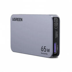 UGREEN X753 Nexode Pro Hálózati töltő, gyors töltő (65W, 3A, 1 x USB-A, 2 x USB-C) Szürke