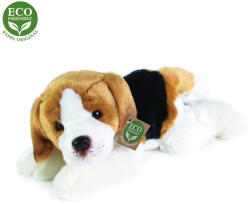 Rappa Câine de pluș Beagle culcat, 30 cm, ECO-FRIENDLY