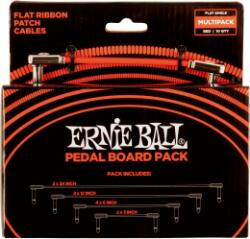 Ernie Ball FLAT RIBBON PATCH KÁBEL MULTIPAKK RED