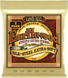 Ernie Ball EARTHWOOD BRONZE SILK&STEEL EXTRA SOFT 10-50 3 Pack