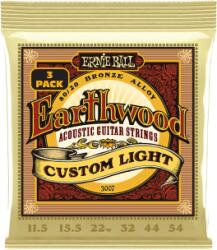 Ernie Ball EARTHWOOD BRONZE Custom LIGHT 11.5-54 3 Pack