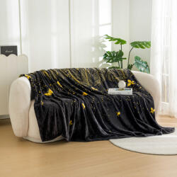  Patura din microplus VISATA, neagra Dimensiune: 200 x 220 cm Patura