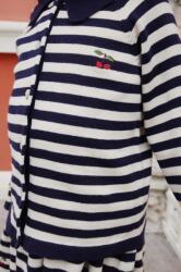 Konges Sløjd gyerek pamut kardigán VENTON KNIT CARDIGAN GOTS sötétkék, KS101722 - sötétkék 134-140