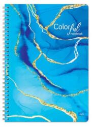 Lastva Colorful spirálfüzet - A4 80 lapos vonalas - kék (FR-8606028381132KEK)