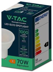 V-TAC GU10 LED spot égő 10W hideg fehér 100° - SKU 218801 (218801)