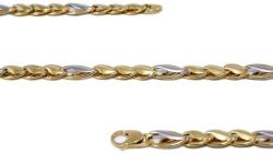 Ékszershop Bicolor arany nyaklánc (LM-5) - ekszershop - 897 940 Ft