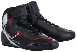 Alpinestars Faster-3 Rideknit Cipő Blk Slv Brt Red 9=42 (m130-429-42)