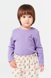 Bobo Choses baba pamut hosszú ujjú Cherry lila, 224AB019 - lila 80