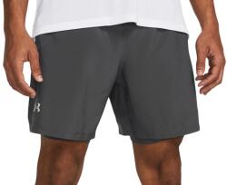 Under Armour UA LAUNCH 7'' 2-IN-1 SHORTS-GRY Rövidnadrág beépített alsónadrággal 1382641-025 Méret M 1382641-025