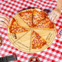 Fisura Tavă de Lemn pentru Pizza cu Provocări Tocator