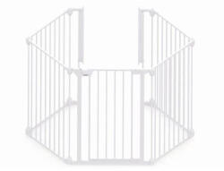 reer Tarc de siguranta pentru copii modular cu 5 panouri, metal alb, Noma