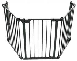 reer Tarc de siguranta modular pentru copii cu 3 panouri, metal negru, Noma