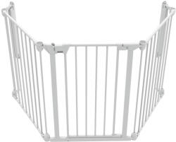 reer Tarc de siguranta pentru copii modular cu 3 panouri, metal alb, Noma