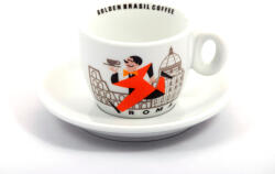 Dacaté Srl Golden Brasil Caffé Colosseo porcelán espresso csésze + csészalj