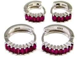 Anya-lánya ANYA-LÁNYA ezüst fülbevaló szett - fuchsia (fél éves kortól 6 éves korig ajánlott) (2025022302)