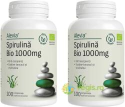 Alevia Pachet Spirulina 1000mg Ecologica/Bio 100cpr+100cpr