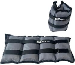 ENERO FIT Set 2 greutati fitness Enero Fit mana/glezna 8kg, prindere velcro, multifunctionale, marime reglabila, gri