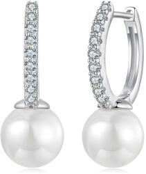 BeSpecial Cercei argint eleganti cu perle si Moissanit (EZT0610)