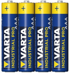 VARTA Elem AAA mikro LR03 Industrial 4 db/csomag, Varta
