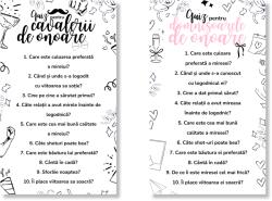 Personal Set de quiz-uri pentru cavalerii și domnișoarele de onoare - Simple
