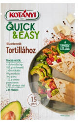  Kotányi Quick&Easy Tortillához fűszerkeverék 20g - vegyesbolt