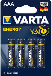 VARTA Elem AAA mikro LR03 Energy 4 db/csomag, Varta
