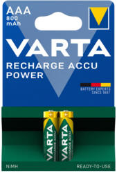 VARTA tölthető akku AAA mikro 800 mAH Power 2 db/csomag, Varta