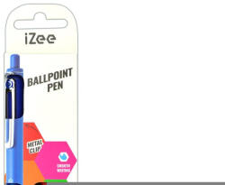 Pentel Golyóstoll nyomógombos 0, 35mm, Pentel iZee 4 db-os kék, piros, fekete, zöld - vegyesbolt