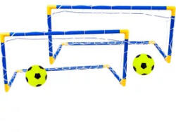  Műanyag focikapu készlet két labdával és pumpával - vegyesbolt
